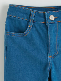 Slim Fit ?spanyol Pa?a K?z ?ocuk Jean Pantolon