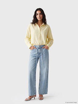 ?izgili Oversize Kad?n G?mlek