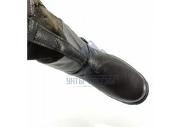 Монголки коричневые с замком, литая подошва,