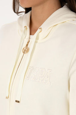 Kad_n BEYAZ Basic Sweatshirt Sepette S_rpriz _ndirim - U.s. polo assn фото 7
