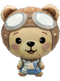 Воздушный шар фольгированный 30" «Медведь пилот»