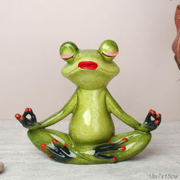 Фигурка Лягушка Йог 15 см / YX39033 /уп 16/
