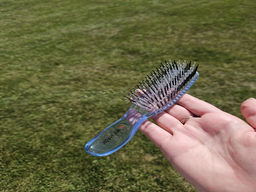 ILMH Русалочка 1803S Синяя прозрачная Щетка для бережного распутывания волос, 17 см - I love my hair фото 12