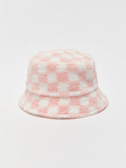 Desenli K?z ?ocuk Bucket ?apka