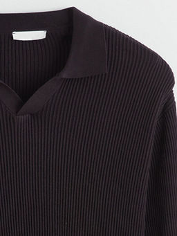 Polo Yaka Erkek Triko Kazak