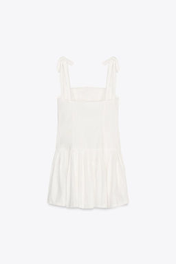 SHORT PINTUCK PLEATED DRESS - Zara фото 10