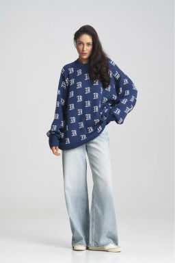 Джемпер Cotton Jacquard Bright Blue - Erist store фото 2
