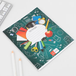 Тетрадь А5, 12 листов на скрепке в линию Школьные принадлежности, 5 видов МИКС, белизна 96% . - Artfox study фото 8