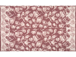 18С195-ШР/у. 80*125 Полотенце "Тюльпаны" цв. 93 рис. 98 бордо