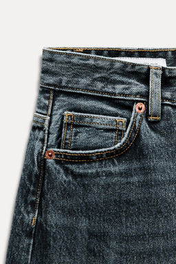 RELAXED FIT FOLD-UP LOW-RISE JEANS - Zara фото 28
