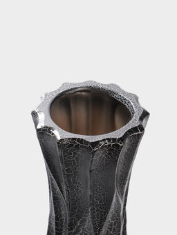 Ваза напольная керамика "Балфри" талия, 60х15 см, чёрный