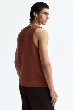 Camiseta sin mangas en punto Regular Fit - H&m фото 6