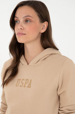 Женский базовый свитшот песочного цвета - U.s. polo assn фото 2