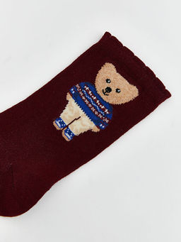 Ay? Teddy Bask?l? Kad?n Soket ?orap