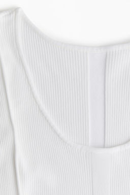 Vestido ajustado en punto de canale - H&m фото 6