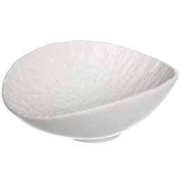 Салатница керамическая "Perfetto" 19,3*15,7*7см фактурный узор, белая