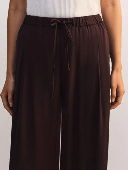 Льняные брюки с эластичным поясом ZR2605012102-27 / Zarina  фото 5