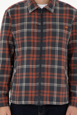 Мужская рубашка с длинным рукавом кирпичного цвета Неожиданная скидка в корзине - U.s. polo assn фото 6