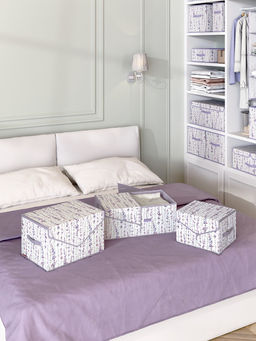 VAL HL-BOX-TS Короб стеллажный с крышкой, малый, 30*25*20 см, HERBARIUM LAVENDER, шт