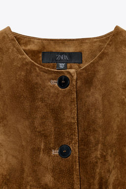 100% LEATHER JACKET - Zara фото 9