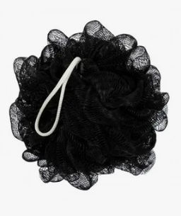 Avikomp ЭДИТ мочалка д/тела УГОЛЬ body шар (1шт) нейлон, черная