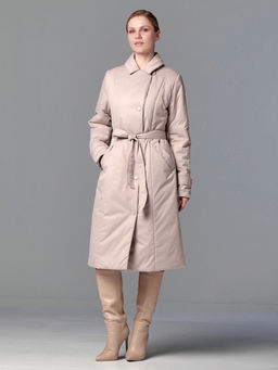 Пальто дем. бежевый - Dizzyway фото 6