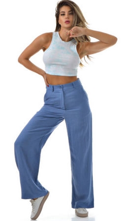 Брюки из льна с вискозой на молнии. - А+б коллекция фото 11