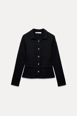 BUTTONED KNIT CARDIGAN - Zara фото 4