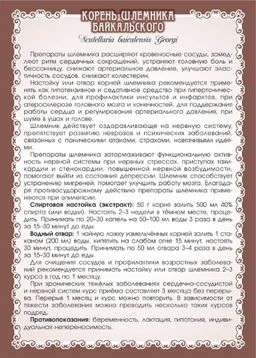 Шлемник байкальский (корень) - Мариславна фото 4