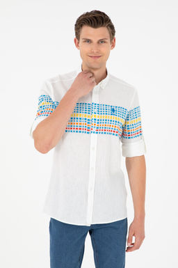 Мужская рубашка Saks с длинным рукавом