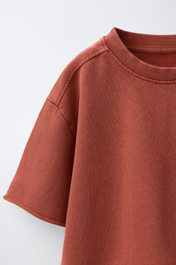 CAMISETA JOGGING EFECTO LAVADO / Marr?n / Topo - Zara фото 13