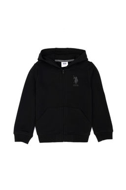 Черный базовый свитшот для мальчика