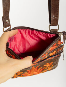 Сумка натуральная кожа через плечо №1114/63 - Ганг фото 6