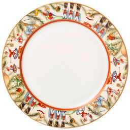 Тарелка обеденная "Щелкунчик" 27 см 85-1919 #НовыйГод /АРТИ-М/