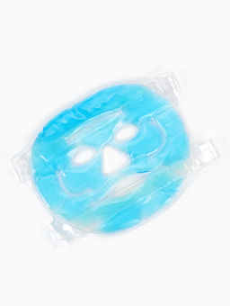 Маска для лица гидрогелевая, охлаждающая/согревающая, 22.5?19.5 см, синяя