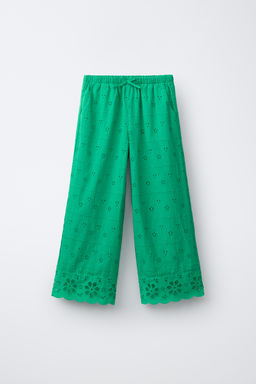 PANTAL?N WIDE LEG SCHIFFLY / Verde