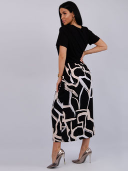 Платье "Виттория 17" абстракция, вискоза/кулирка