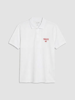 Polo Yaka T?rkiye Bask?l? Erkek Ti??rt - Waikiki фото 2