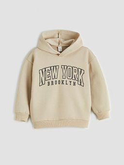 New York Bask?l? Erkek ?ocuk Kal?n Sweatshirt