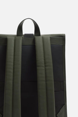 RUBBERISED BACKPACK WITH FLAP - Zara фото 19