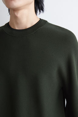 JERSEY DE CUELLO REDONDO CON DETALLE DE CONTRASTE - H&m фото 3