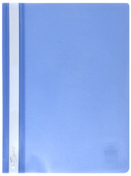 Цена за 5 шт. Папка скоросшиватель INFORMAT А4 голубая, пластик 150 мкм, карман для маркировки