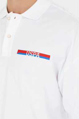 Мужская белая футболка-поло оверсайз Неожиданная скидка в корзине - U.s. polo assn фото 7