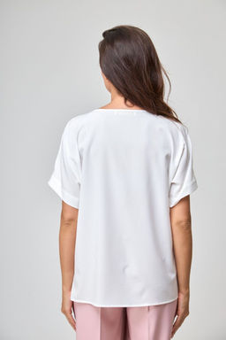 Топ ANELLI 1082 молочный  фото 5