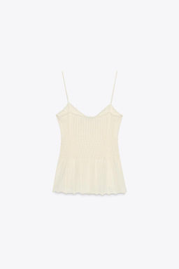 RIBBED KNIT TOP - Zara фото 8