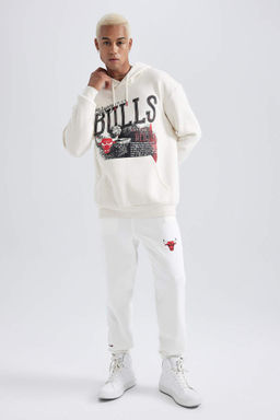 DeFactoFit Спортивные штаны стандартного кроя для бега NBA Chicago Bulls  фото 4