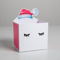 Цена за 5 шт. Коробка для мини-букетов С Новым годом, глазки, 12 х 16,5 х 10 см