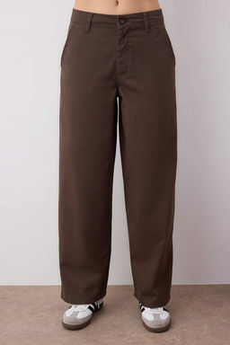 Kahverengi Normal Bel Baggy Jeans TWOAW26JE00198 - Trendyolmilla фото 3