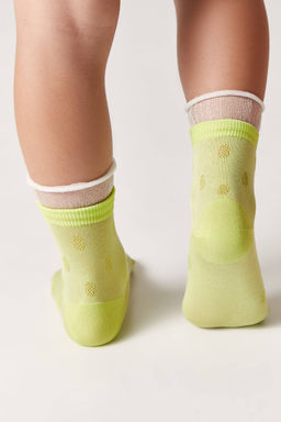 Цена за 2 пары Conte-Kids Носки TIP-TOP из вискозы с рисунками салатовый