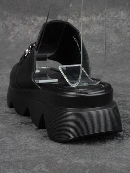 08-PEA122-1 BLACK Босоножки женские (натуральная кожа)